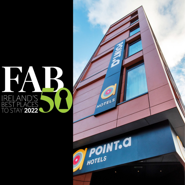 Point A Hotel, Dublin. Named in Ireland's best places to stay list 2022