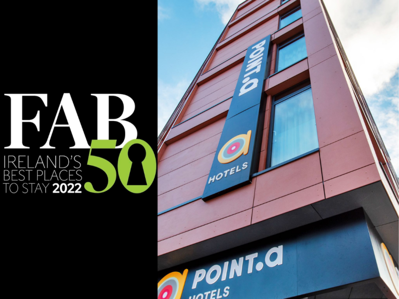 Point A Hotel, Dublin. Named in Ireland's best places to stay list 2022